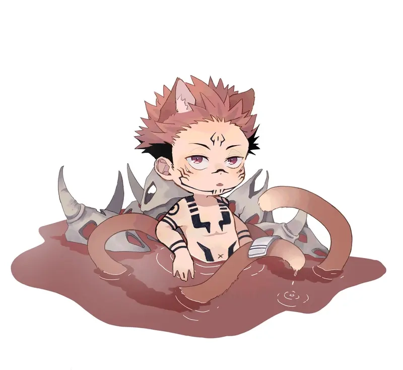 Siêu phẩm anime sukuna chibi cute cho dân nghiện chibi