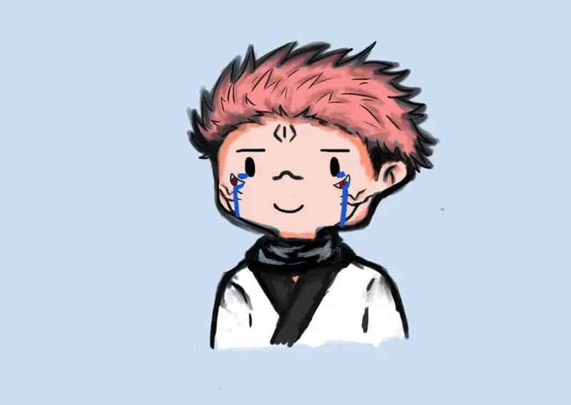 Bắt đầu drawing sukuna chibi từ những nét cơ bản