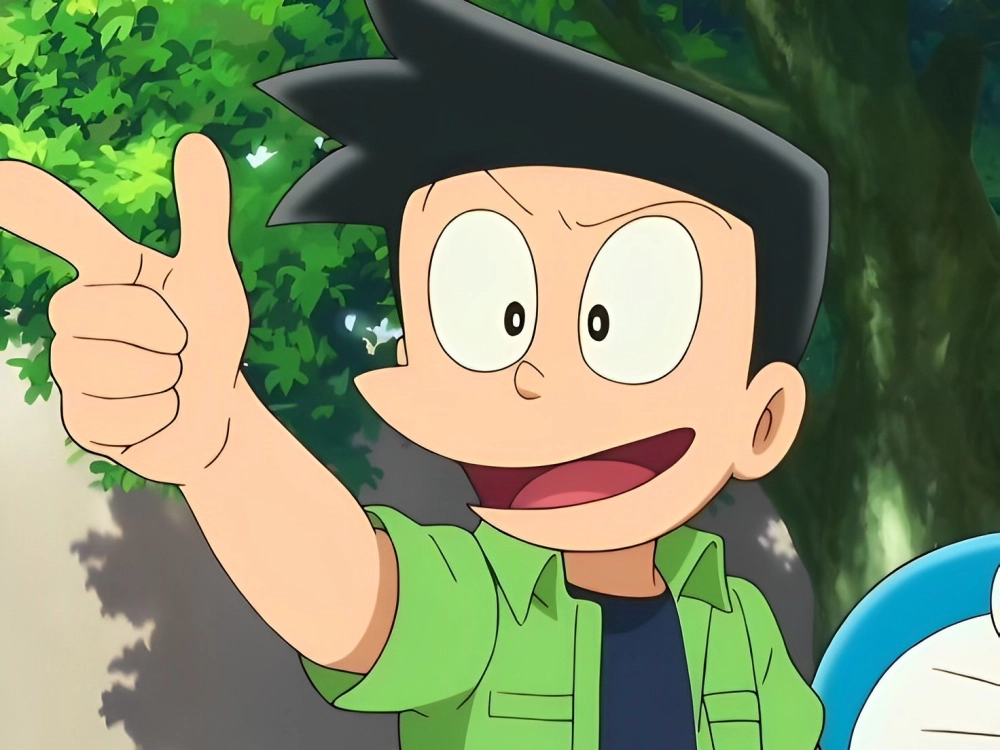 Suneo ngầu với vẻ ngoài tự tin và nổi bật trong anime