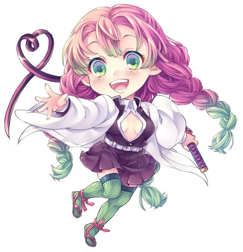 Bộ hình nền thanh gươm diệt quỷ chibi siêu cute cực kỳ hấp dẫn