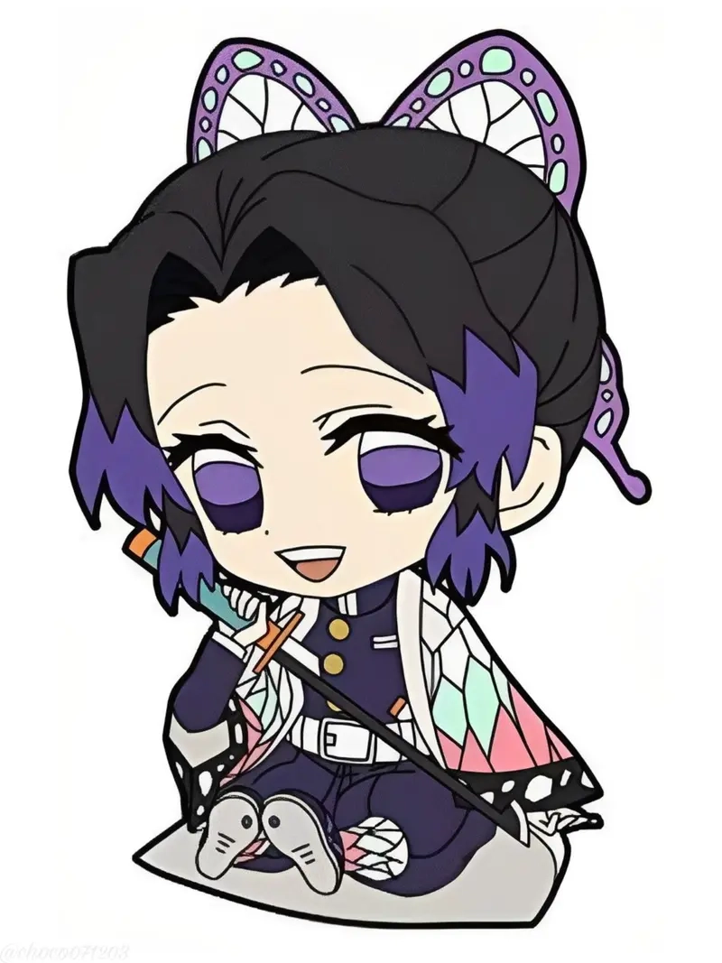 Bộ nhân vật thanh gươm diệt quỷ chibi dễ thương top trending