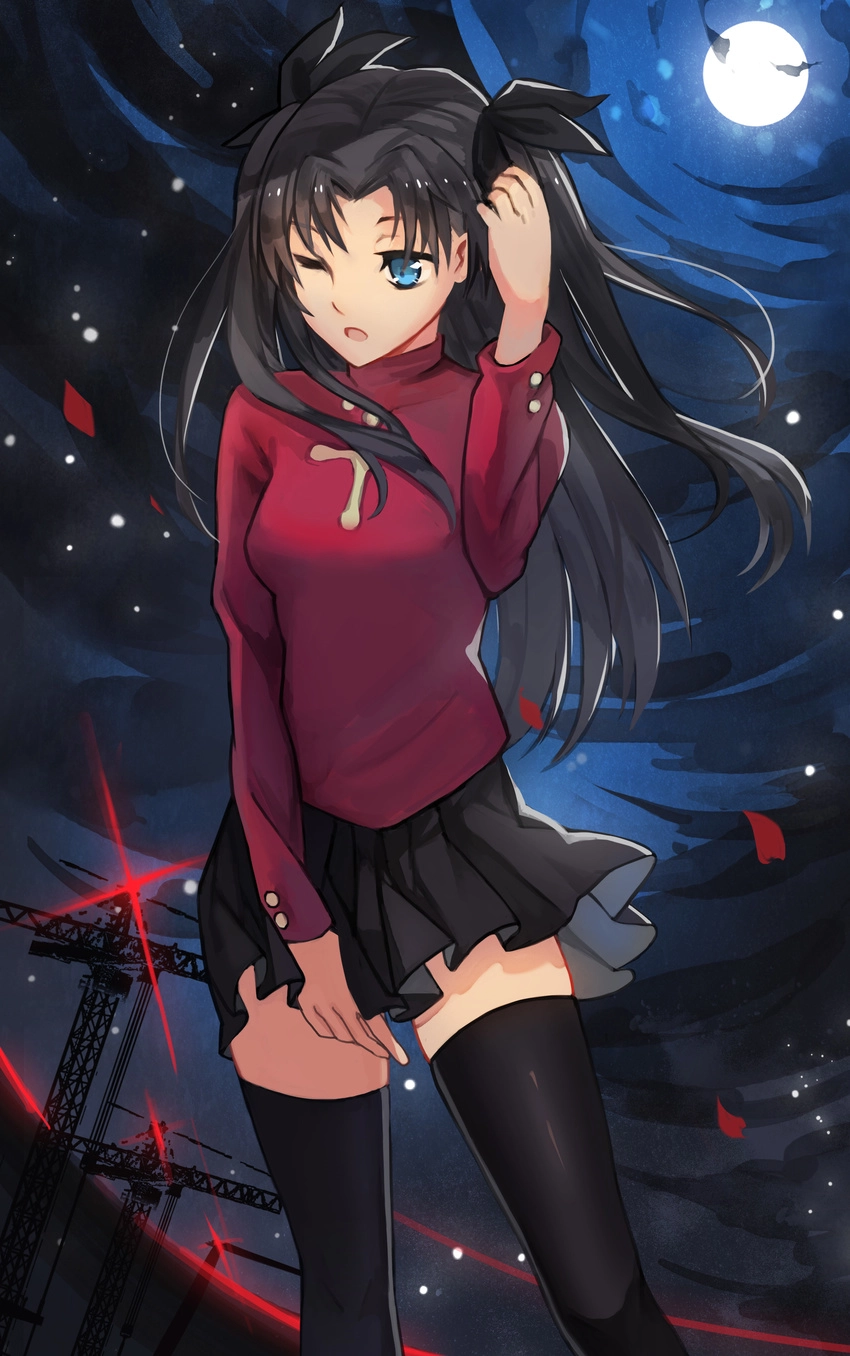 Rin Tohsaka 4k wallpaper mang đến hình ảnh sắc nét và sống động
