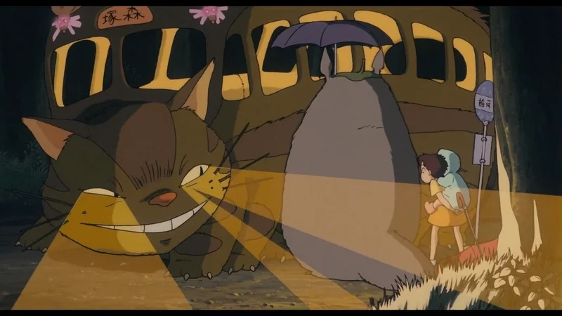 Cat bus Totoro scene gây ấn tượng với khung cảnh siêu thực