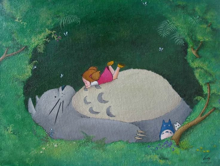 Mei and Totoro tạo nên tình bạn đẹp và cảm động