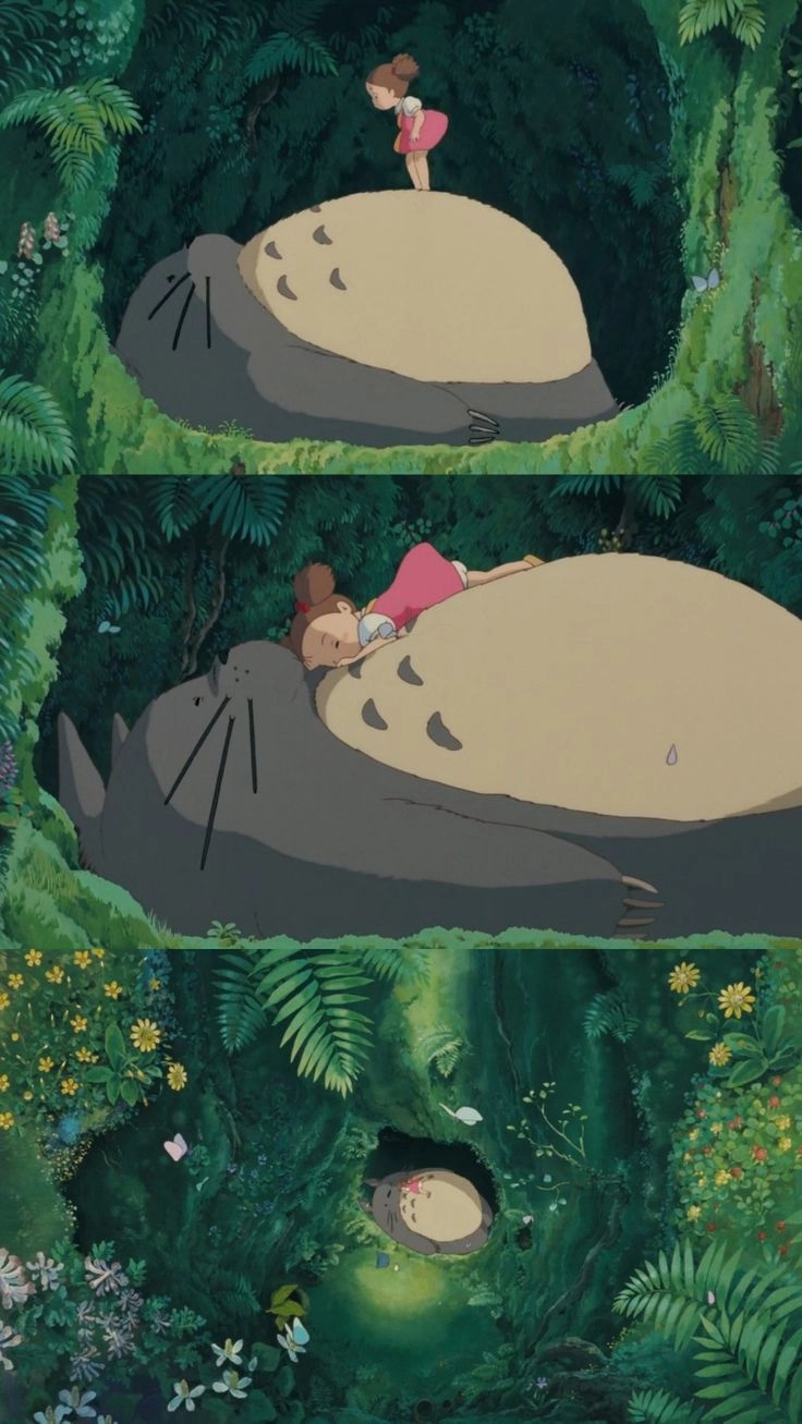 Mei in Totoro thể hiện sự hồn nhiên và yêu thương