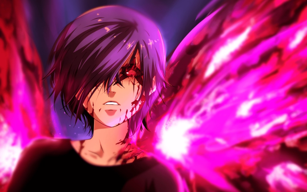 Touka Kirishima nổi bật với ánh mắt đầy u sầu