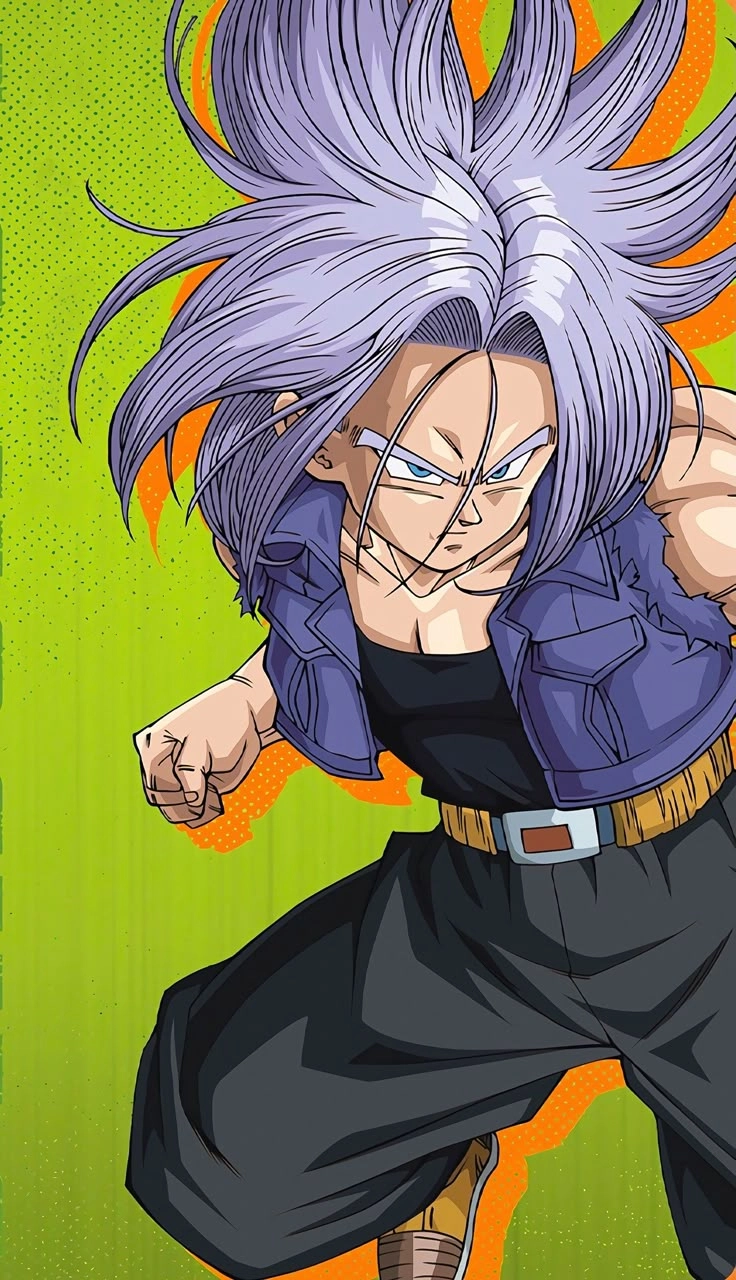 Super Saiyan Trunks Trunks trong trạng thái Super Saiyan đầy ấn tượng