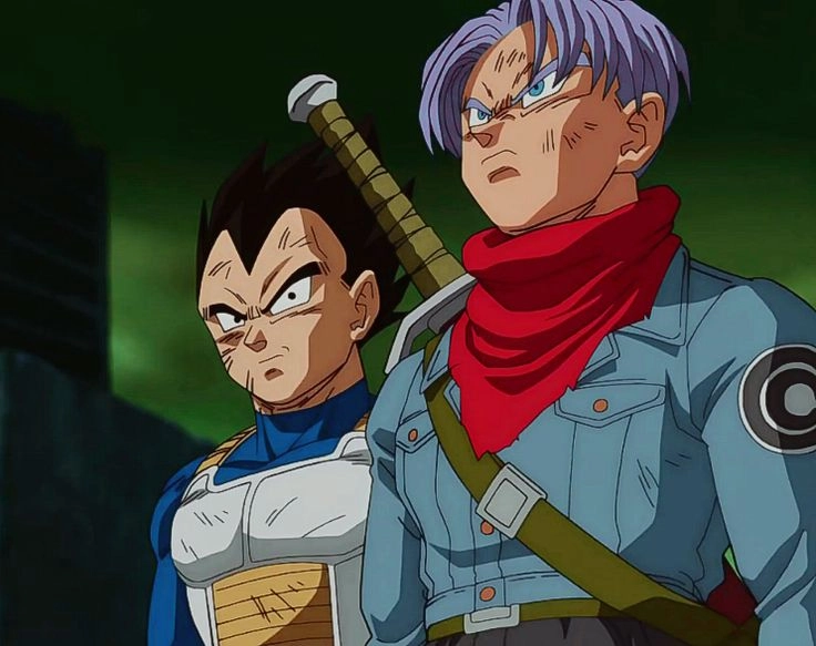 Vegeta and Trunks luôn chiến đấu bên nhau vì gia đình