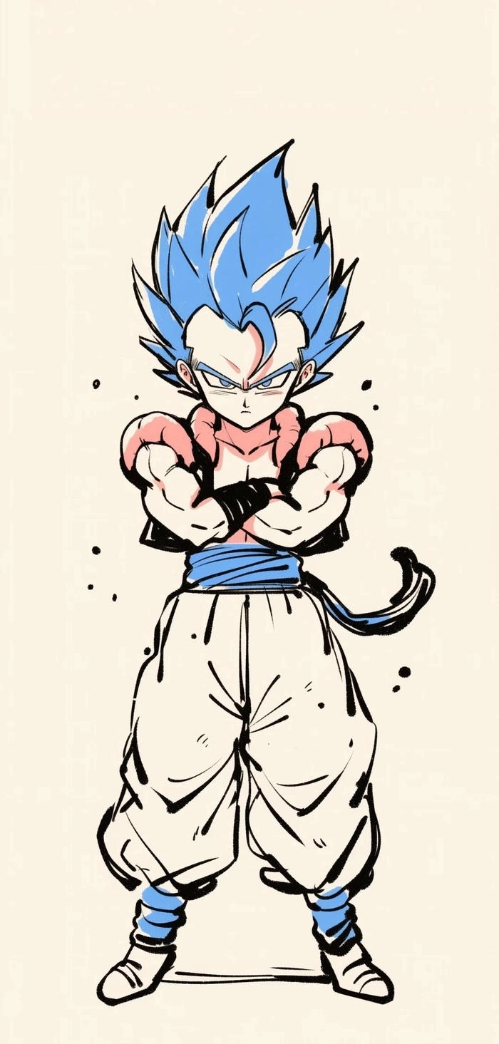 Vegeta pose thể hiện sự tự tin và phong cách chiến đấu đặc biệt
