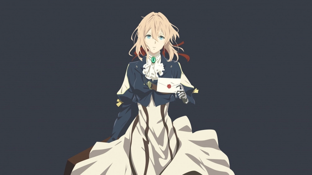 Violet Evergarden eyes trong sáng và đượm buồn sâu thẳm