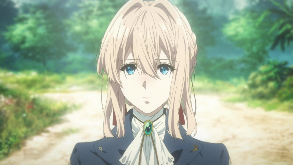 Violet Evergarden hair vàng óng nhẹ nhàng như ánh nắng