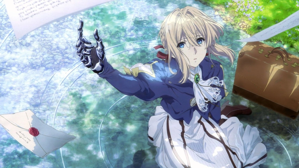 Violet Evergarden poster đậm chất điện ảnh và nghệ thuật