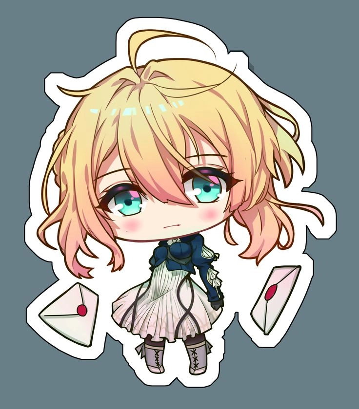 Violet Evergarden chibi mang vẻ dễ thương khó cưỡng