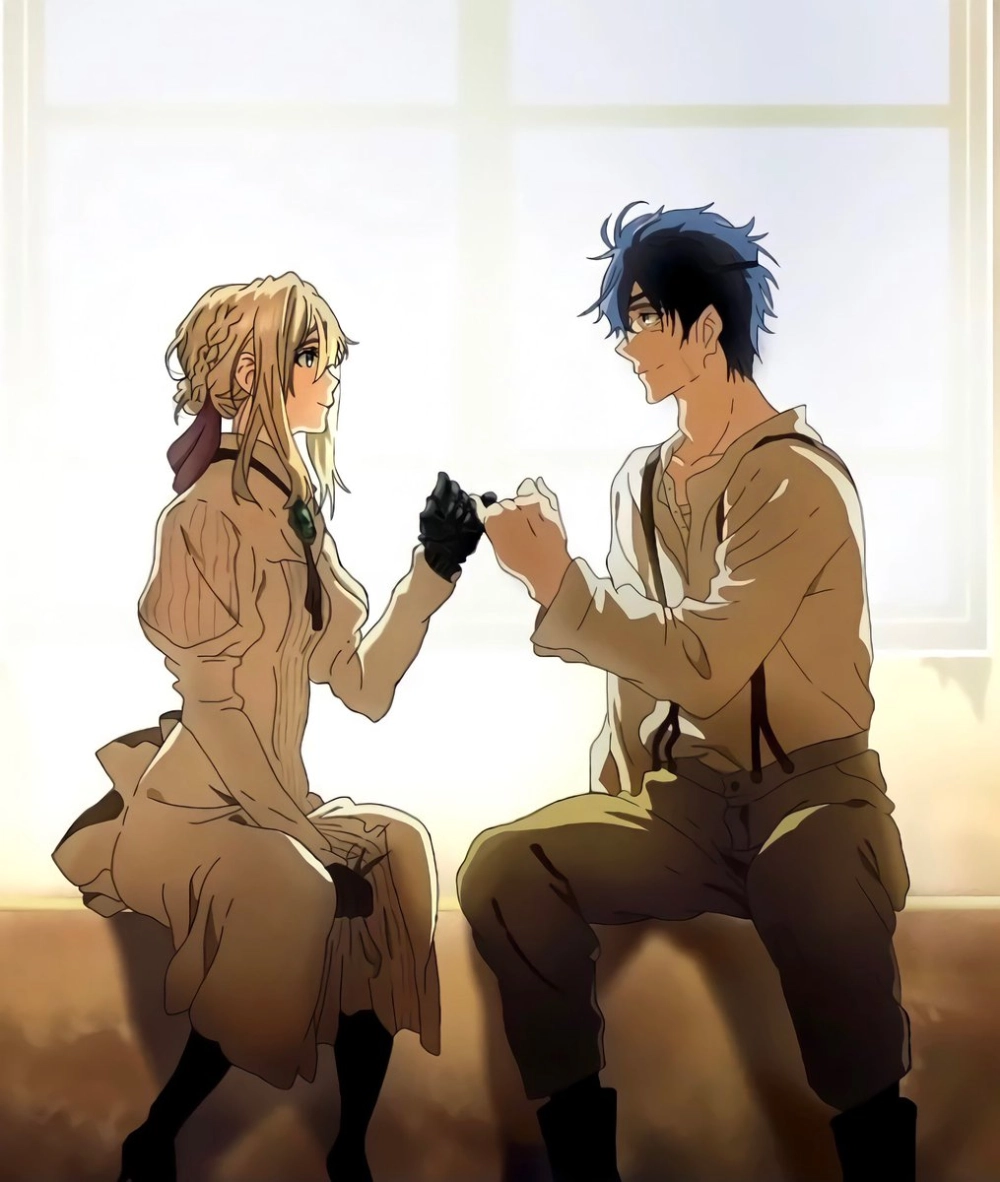 Violet Evergarden x Gilbert fanart đẹp như một thước phim
