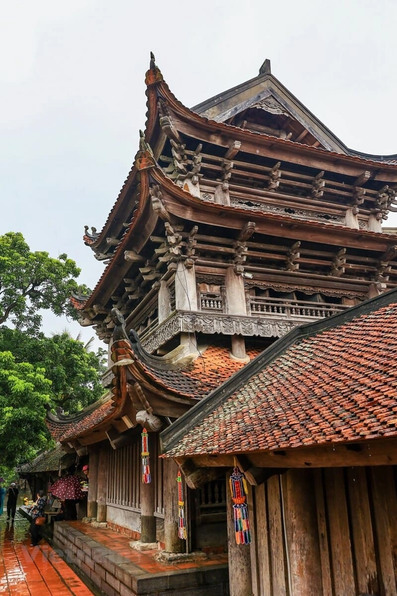 Kiến trúc gỗ cổ tại Chùa Keo tinh hoa nghệ thuật Việt