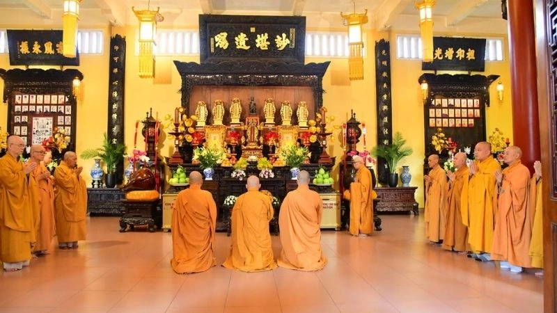 Hình ảnh chùa Ấn Quang uy nghi giữa lòng thành phố