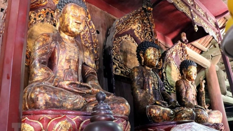 Hình ảnh Chùa Bút Tháp gợi nét đẹp yên bình cổ kính