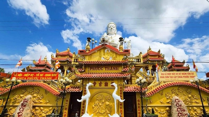 Chùa Phước Thành An Giang hình ảnh thanh tịnh uy nghi