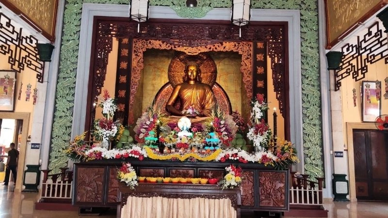 Tượng Phật Chùa Xá Lợi uy nghi biểu tượng thiêng liêng