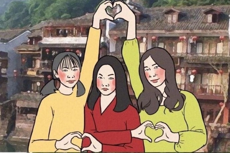 Avatar 3 người anime sống động phong cách độc đáo