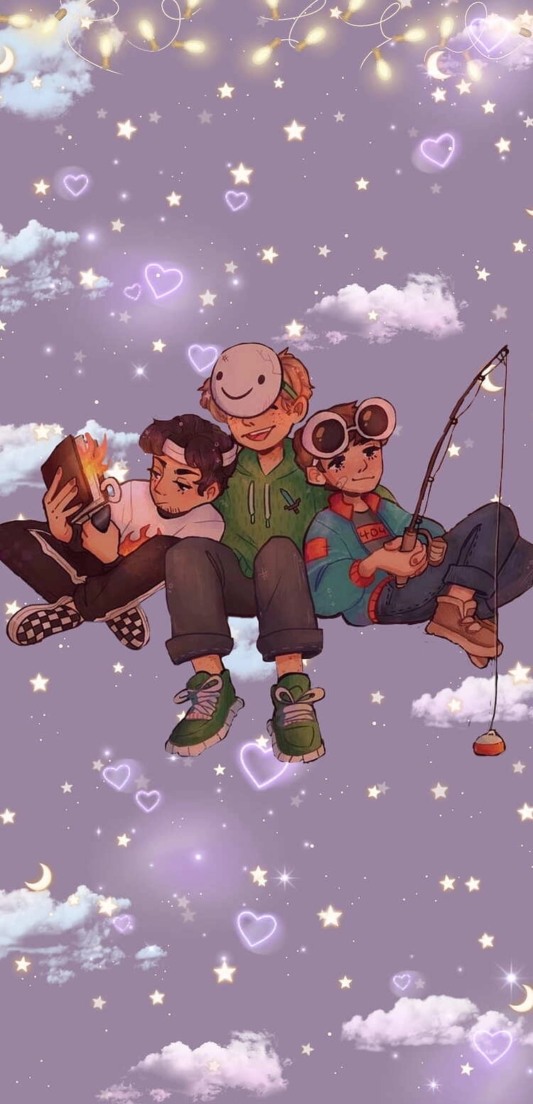 Ảnh nhóm 3 người bạn thân thể hiện tình cảm gắn bó