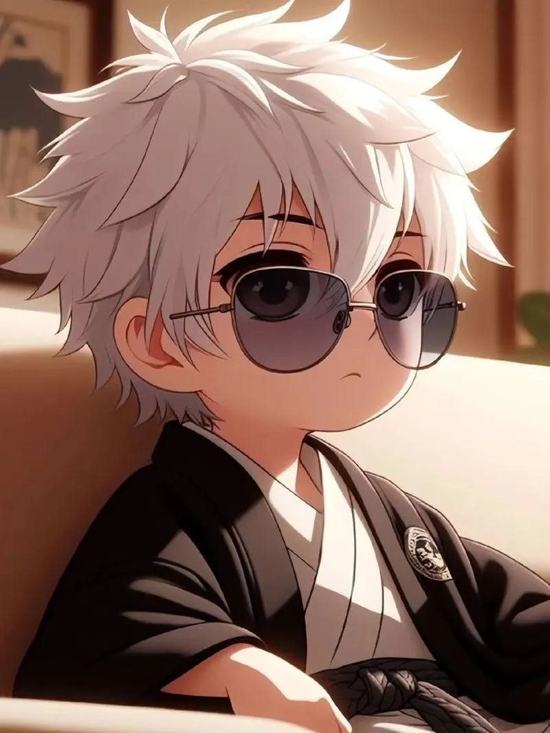 Avatar chibi trắng đen đơn giản nhưng đầy ấn tượng