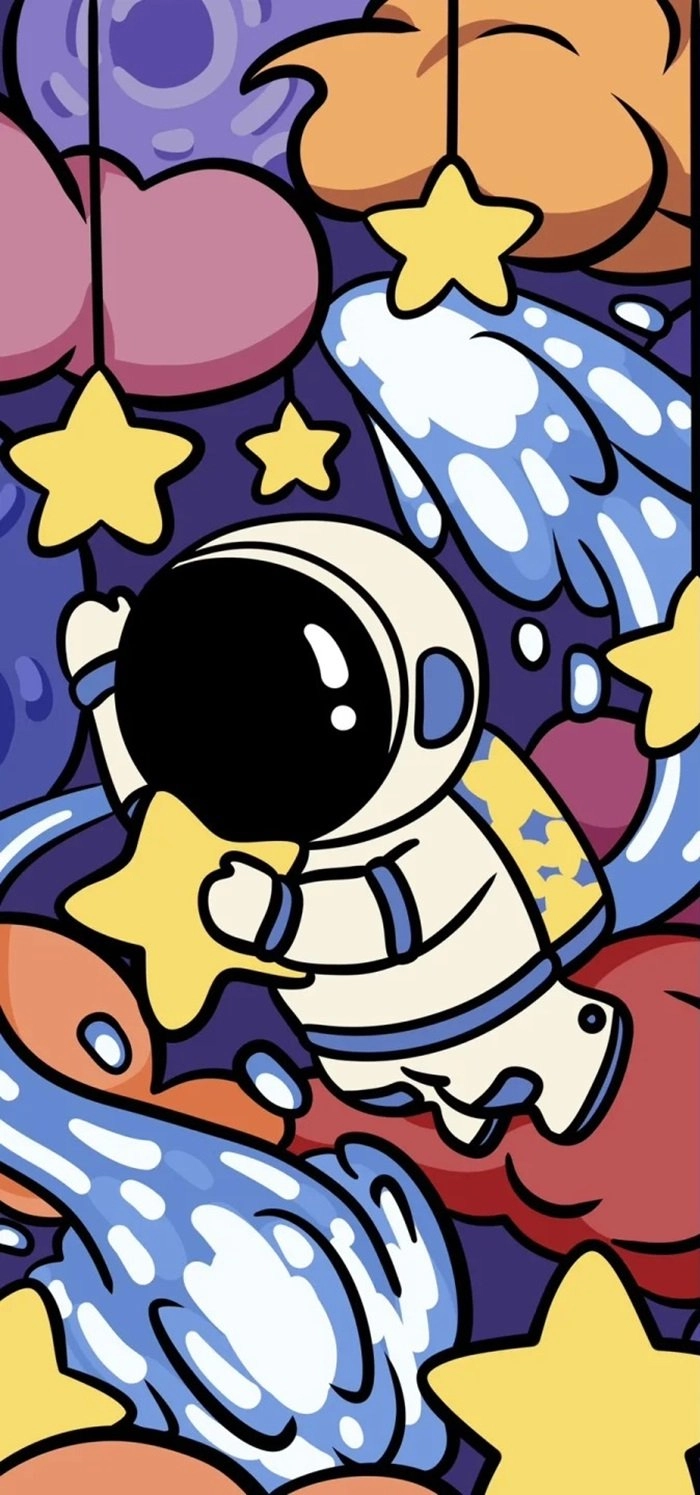 Hình phi hành gia phong cách sống động và nổi bật