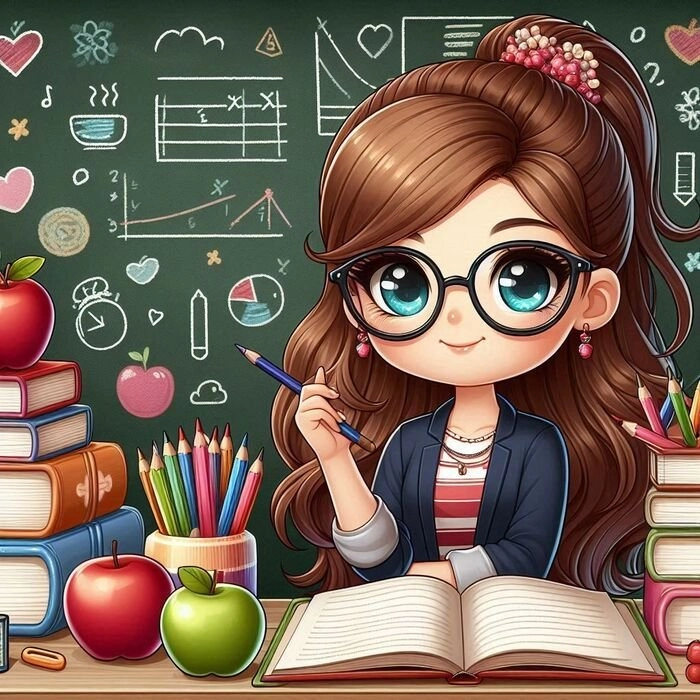 Chibi cô giáo cute ngộ nghĩnh thu hút mọi ánh nhìn