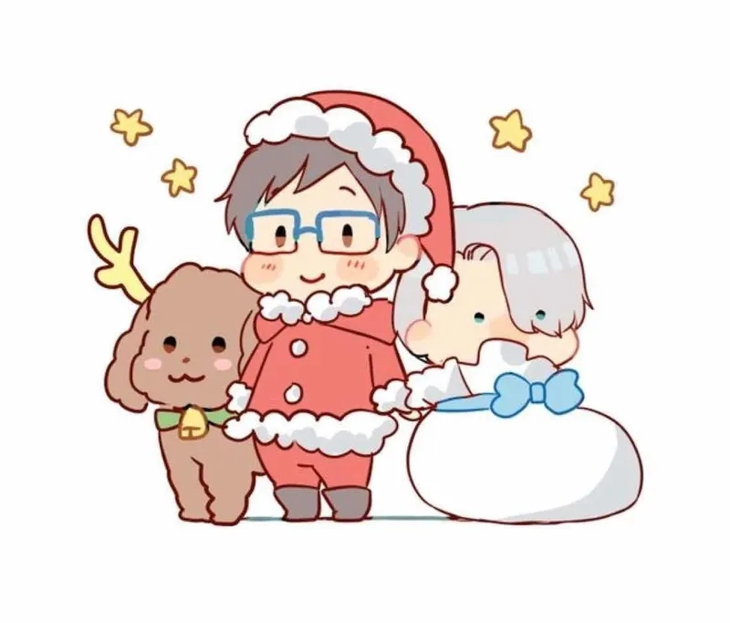 Chibi Noel ngộ nghĩnh đáng yêu nổi bật trang cá nhân