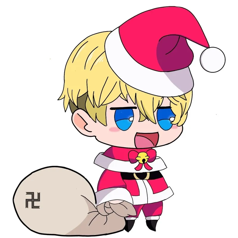 Ảnh Noel chibi dễ thương thu hút ánh nhìn mọi người