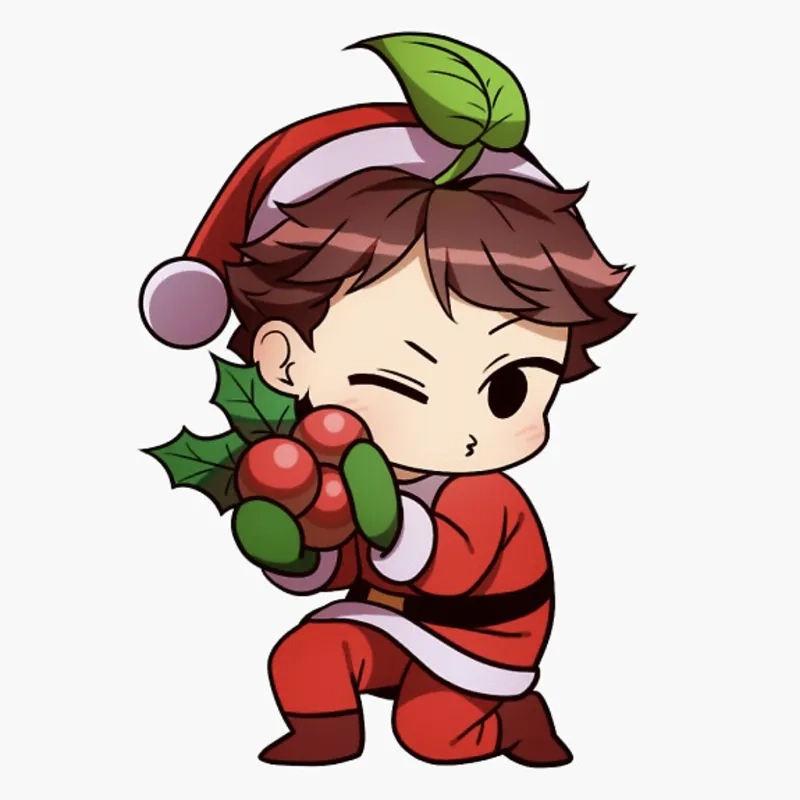 Hình Noel chibi ngộ nghĩnh dễ thương thu hút ánh nhìn