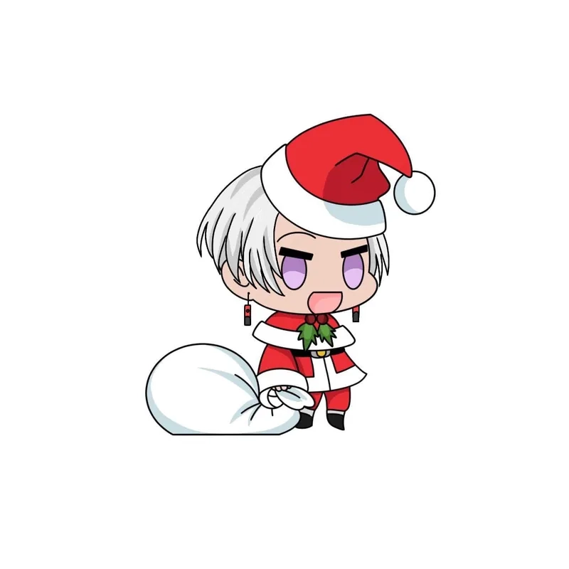 Vẽ chibi Ông Già Noel sáng tạo đáng yêu phong cách