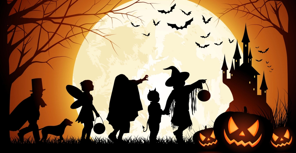 Chibi Halloween avatar dễ thương nổi bật trang cá nhân