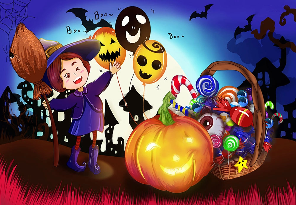Halloween chibi png chất lượng cao dễ sử dụng linh hoạt