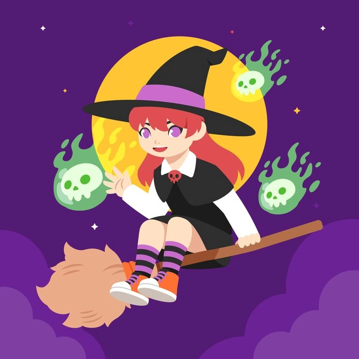 Chibi phù thủy cute ngộ nghĩnh đáng yêu nổi bật