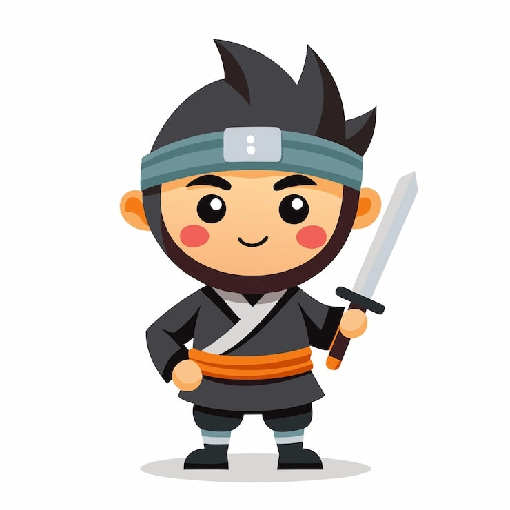 Chibi ninja png tinh tế dễ sử dụng cho mọi dự án
