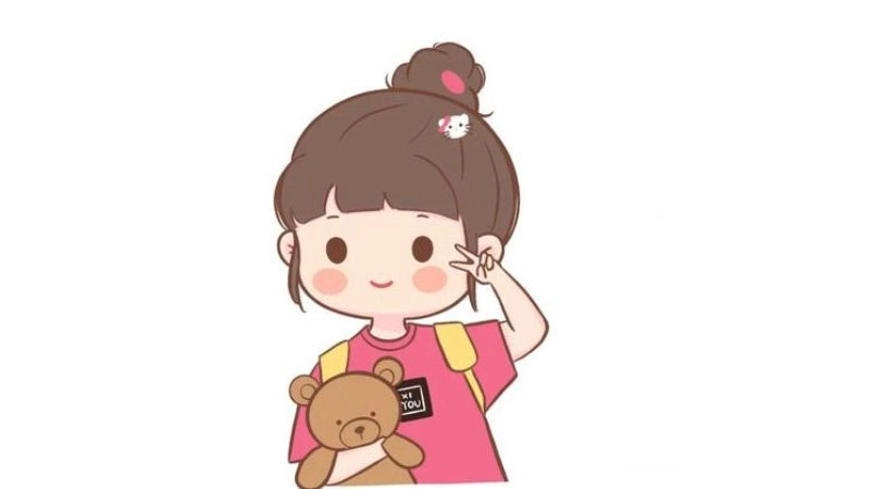 Ảnh chibi nữ sinh đáng yêu thu hút mọi ánh nhìn