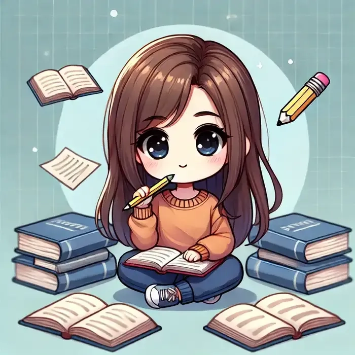 Tô màu chibi nữ sinh nổi bật đáng yêu cực dễ thương