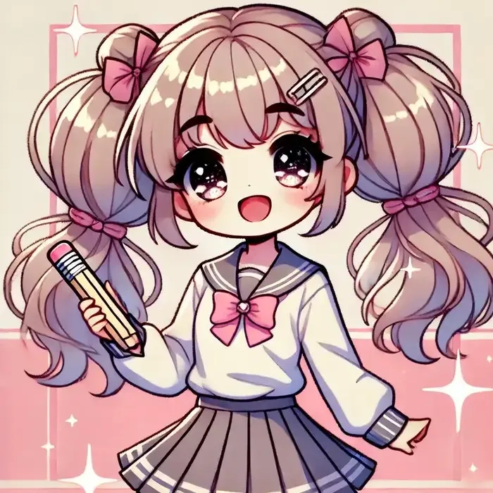 Vẽ chibi nữ sinh cute sáng tạo đáng yêu phong cách