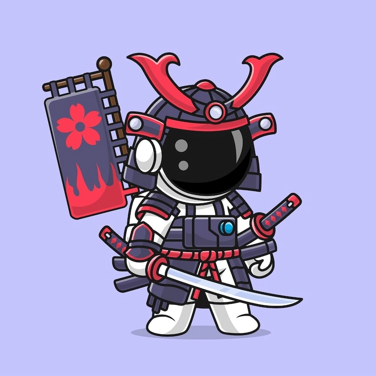 Samurai chibi mạnh mẽ nhưng vẫn cute đầy sức hút