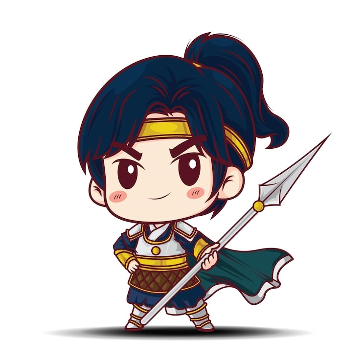 Samurai chibi girl dịu dàng đáng yêu thu hút ánh nhìn