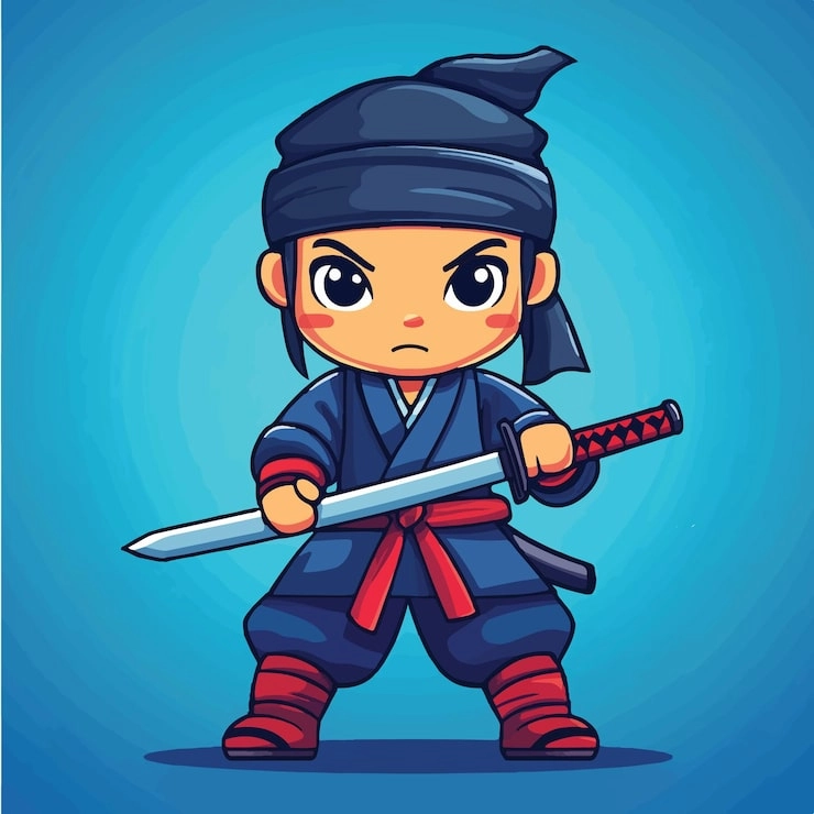 Chibi samurai game sinh động đầy màu sắc thu hút