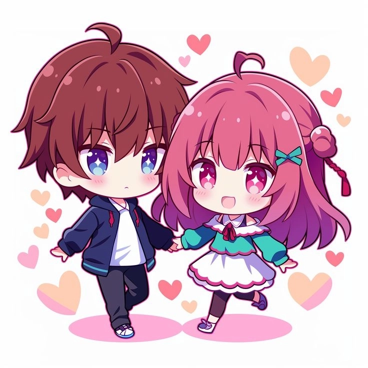Chibi Valentine art dễ thương ngọt ngào cuốn hút