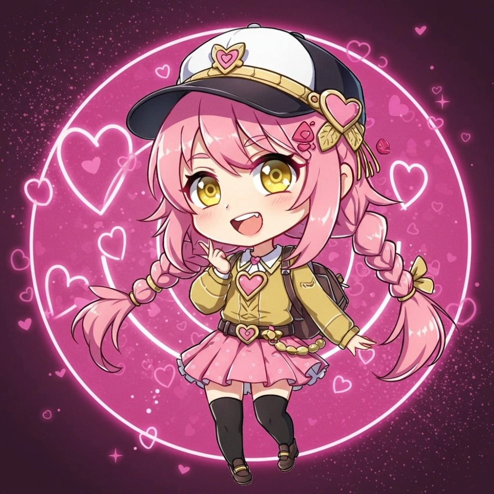 Chibi Valentine illustration sống động thu hút mọi ánh nhìn