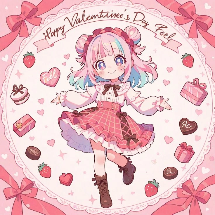 Chibi Valentine YCH độc đáo sáng tạo thu hút ánh nhìn