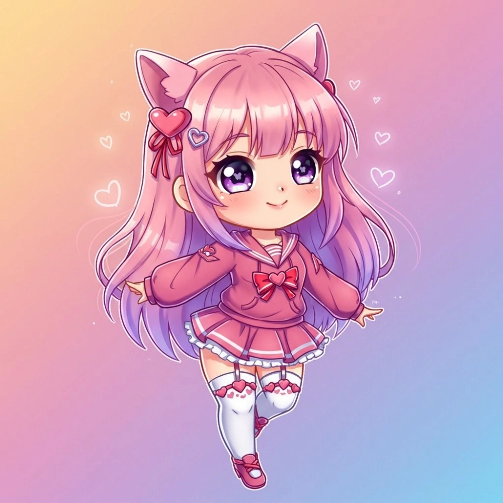 Chibi Valentine character ngộ nghĩnh nổi bật và dễ thương