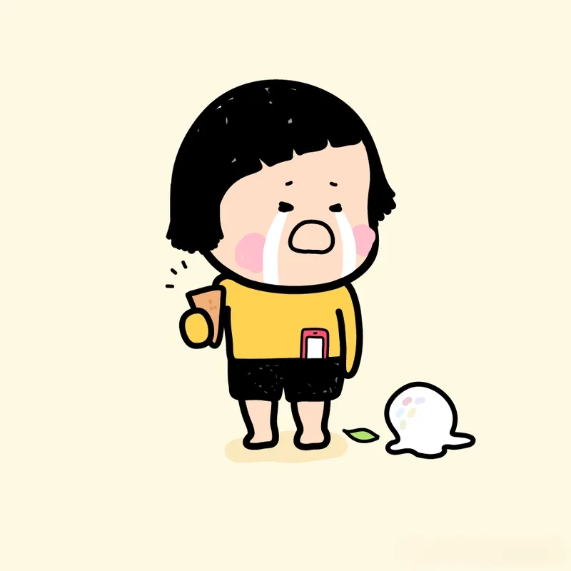 Khóc meme cute mang lại nét đáng yêu dù u sầu