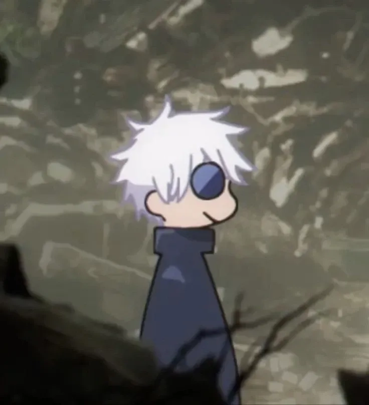 Ảnh Gojo meme nổi bật với biểu cảm hài hước khó tả