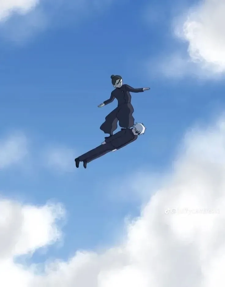 Gojo meme cute mang màu sắc hài hước và đáng yêu