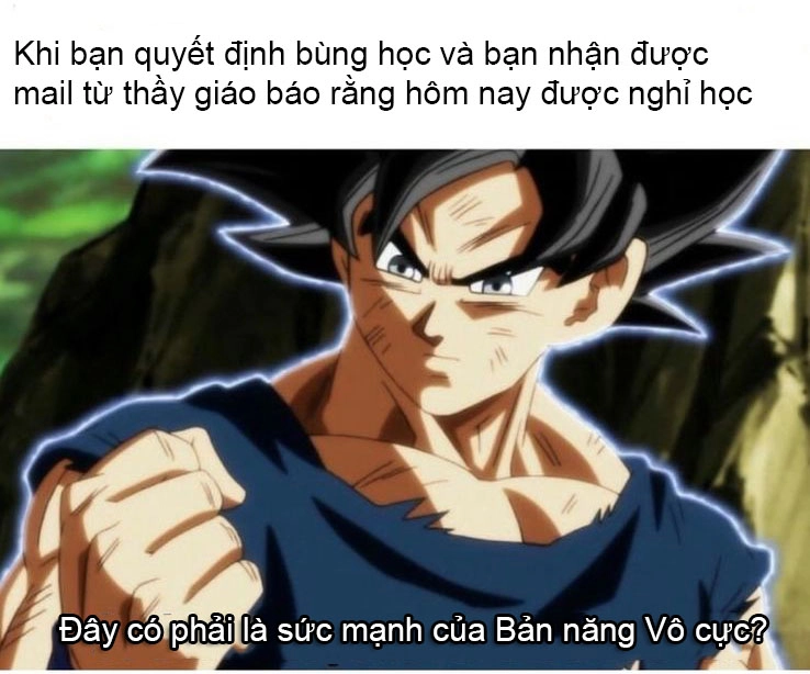 Goku meme sound effect viral trên mạng xã hội